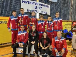 Rvački klub Radnički Sombor maksimalno na kadetskom Prvenstvu Vojvodine