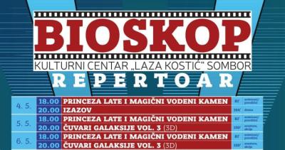 Repertoar filmova u bisokopu Kulturnog centra za maj