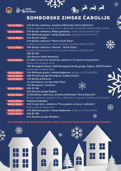 Somborske zimske čarolije 25/26 - PROGRAM