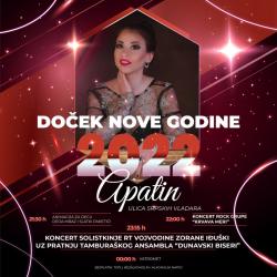 U Apatinu za doček koncert Zorane Iđuški