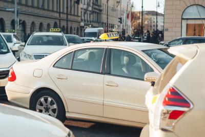Why are taxis in Germany beige?
