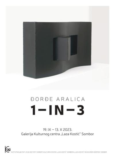 Otvaranje izložbe „ 1 – IN – 3“, umetnika Đorđa Aralice u somborskom Kulturnom centru