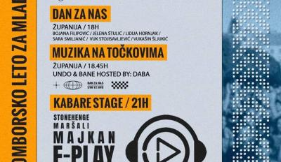 Obeležavanje Dana mladih u Somboru, sviraju EPlay, Majkan, Maršali...