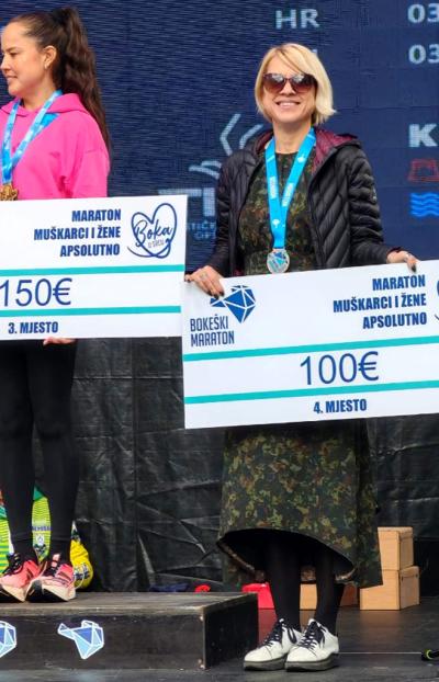Tijana Kabić (ARK Somaraton) četvrta na Bokeškom maratonu