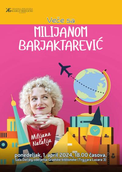 Veče smeha sa Milijanom Barjaktarević u somborskoj biblioteci