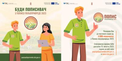 Prijavite se i budite jedan od popisivača u Popisu poljoprivrede 2023.