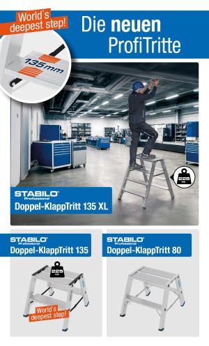 KRAUSE STABILO sklopive stepenišne merdevine – profesionalna stabilnost, nosivost do 225 kg i maksimalna bezbednost