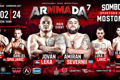 SEDMO IZDANJE NAJVEĆEG MMA SPEKTAKLA: Ovaj put "ARMMADA“ stiže u Sombor, a borci su iz Srbije, Grčke, Rumunije, Brazila, Irana...