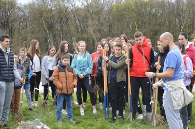„Sat za planetu zemlju“ pušta korenјe u Evropskom Amazonu: Učenici osnovne škole i grad Sombor sade „šumu hrane“
