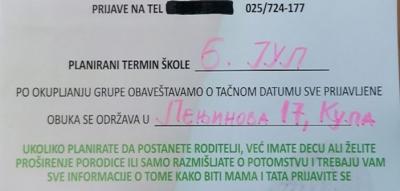 U Kuli su u toku prijave za školu za trudnice i roditelje