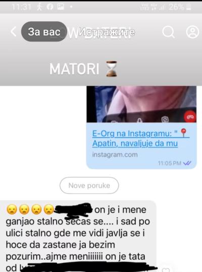 Apatin: Isplivale prepiske pedofila ka maloletnoj devojčici. Policija upoznata.