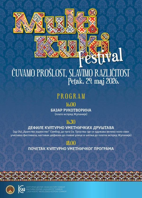 Multi Kulti Festival 2026 u Somboru – Čuvamo prošlost, slavimo različitost
